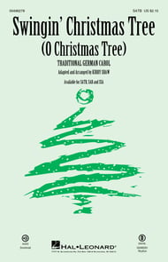 Swingin' Christmas Tree SATB choral sheet music cover Thumbnail